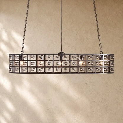Le Cage Rectangular Chandelier - Zelno