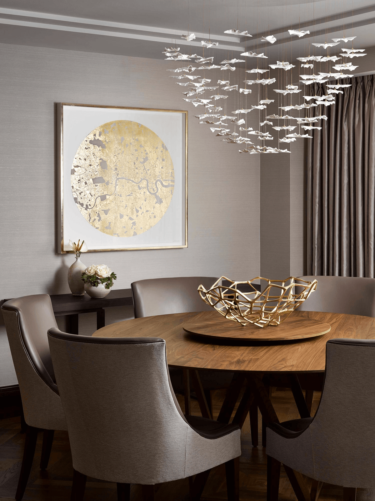 Leaf Twisted Sculptural Customize Chandelier - Zelno Lighting