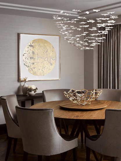Leaf Twisted Sculptural Customize Chandelier - Zelno Lighting