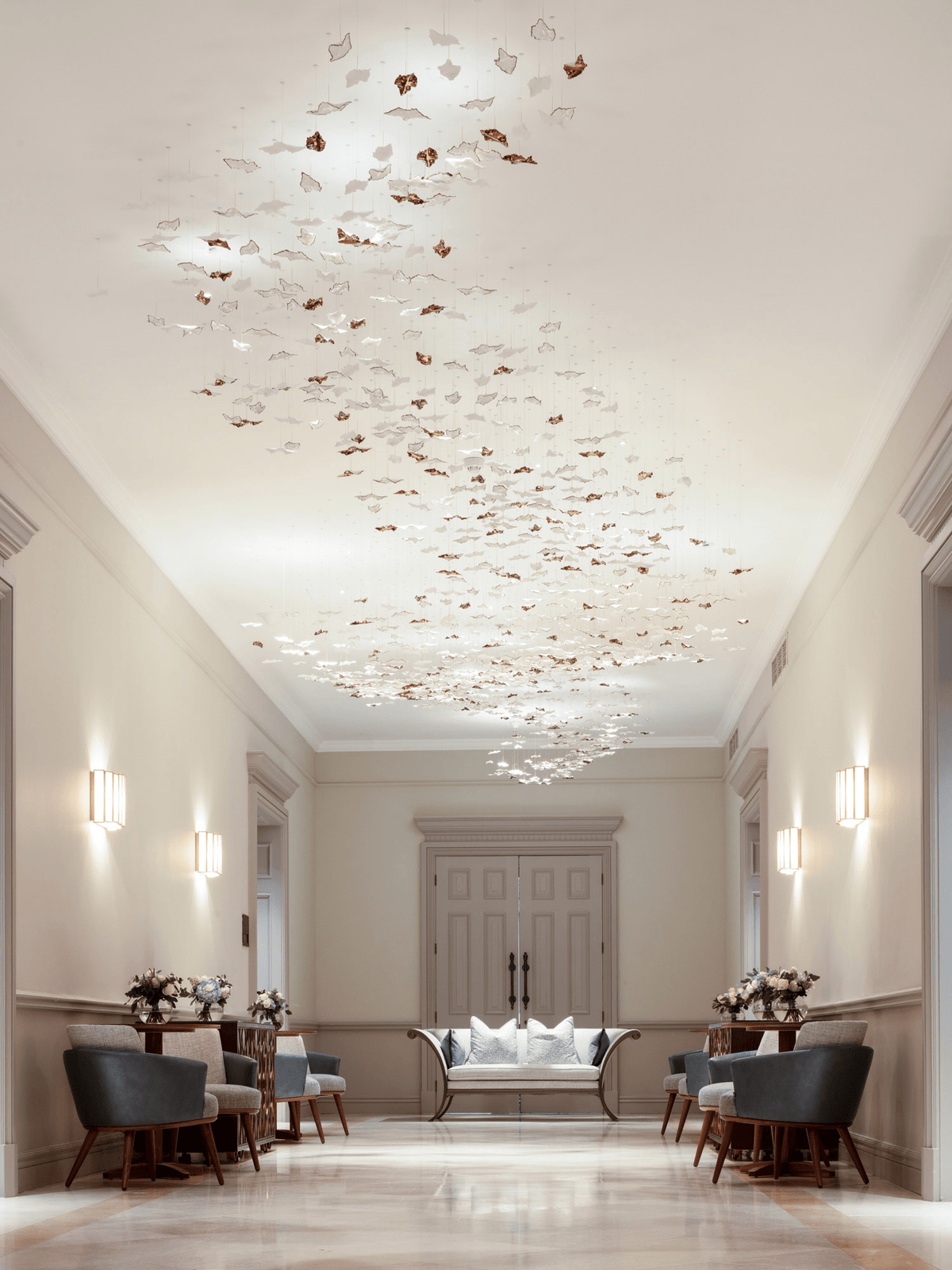 Leaf Twisted Sculptural Customize Chandelier - Zelno Lighting