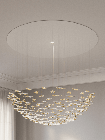 Leaf Twisted Sculptural Customize Chandelier - Zelno Lighting