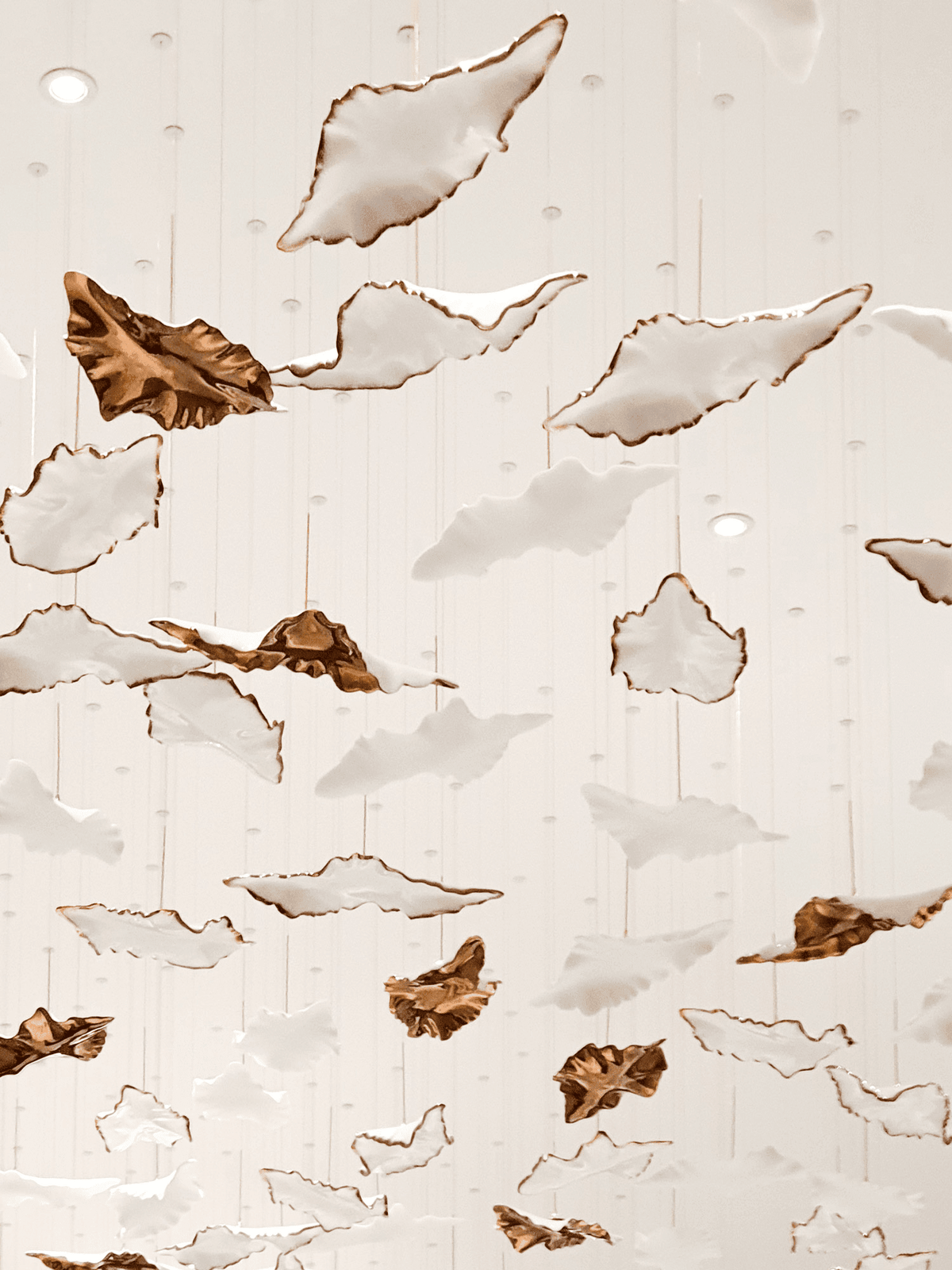 Leaf Twisted Sculptural Customize Chandelier - Zelno Lighting