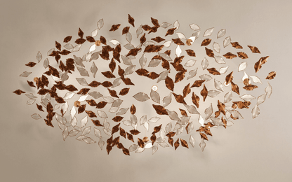 Leaf Twisted Sculptural Customize Chandelier - Zelno Lighting
