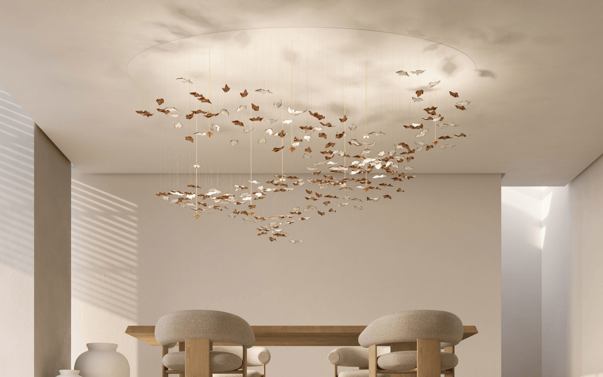 Leaf Twisted Sculptural Customize Chandelier - Zelno Lighting
