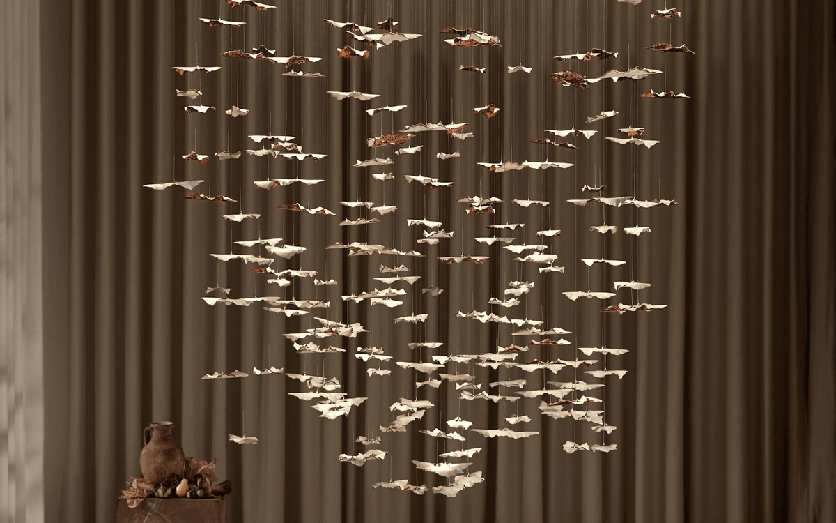 Leaf Twisted Sculptural Customize Chandelier - Zelno Lighting