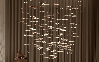 Leaf Twisted Sculptural Customize Chandelier - Zelno Lighting