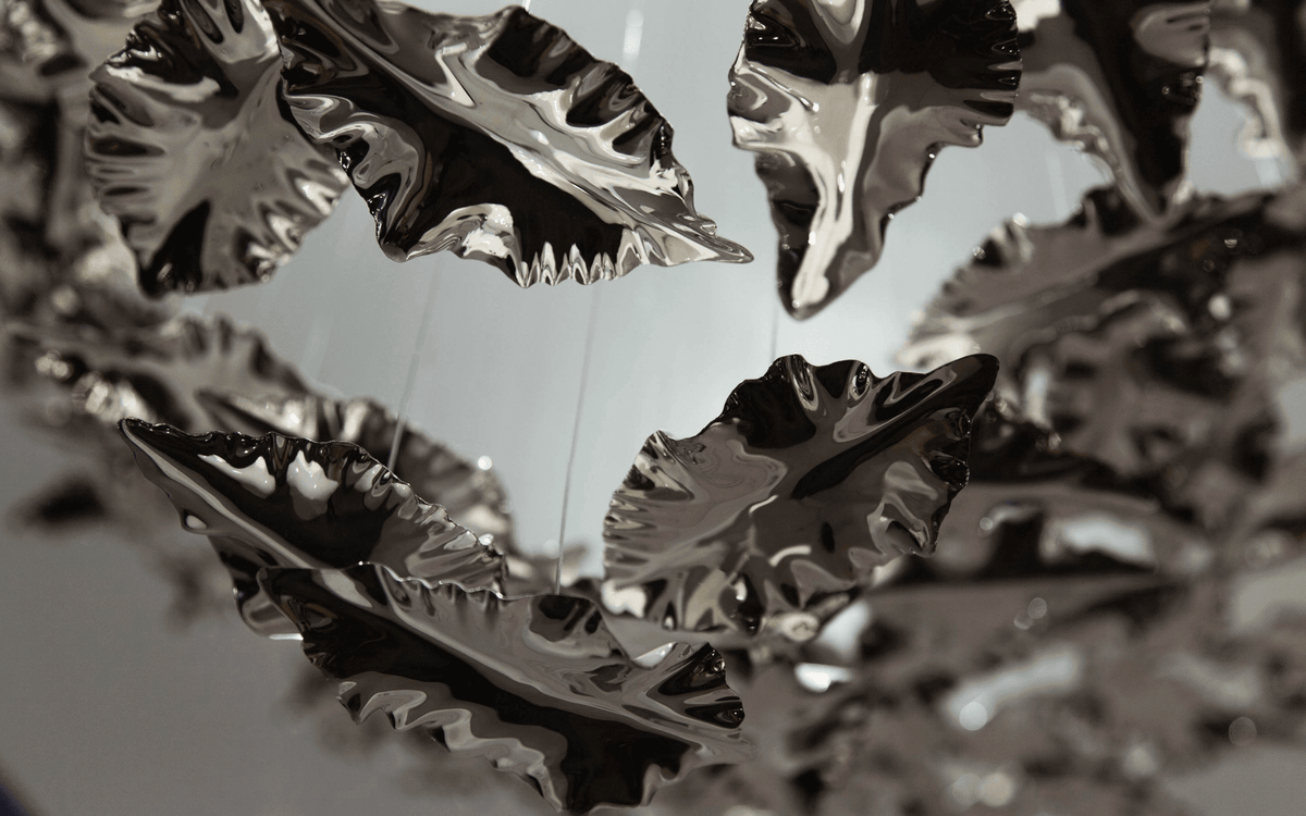 Leaf Twisted Sculptural Customize Chandelier - Zelno Lighting