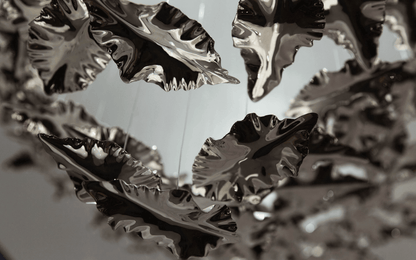 Leaf Twisted Sculptural Customize Chandelier - Zelno Lighting
