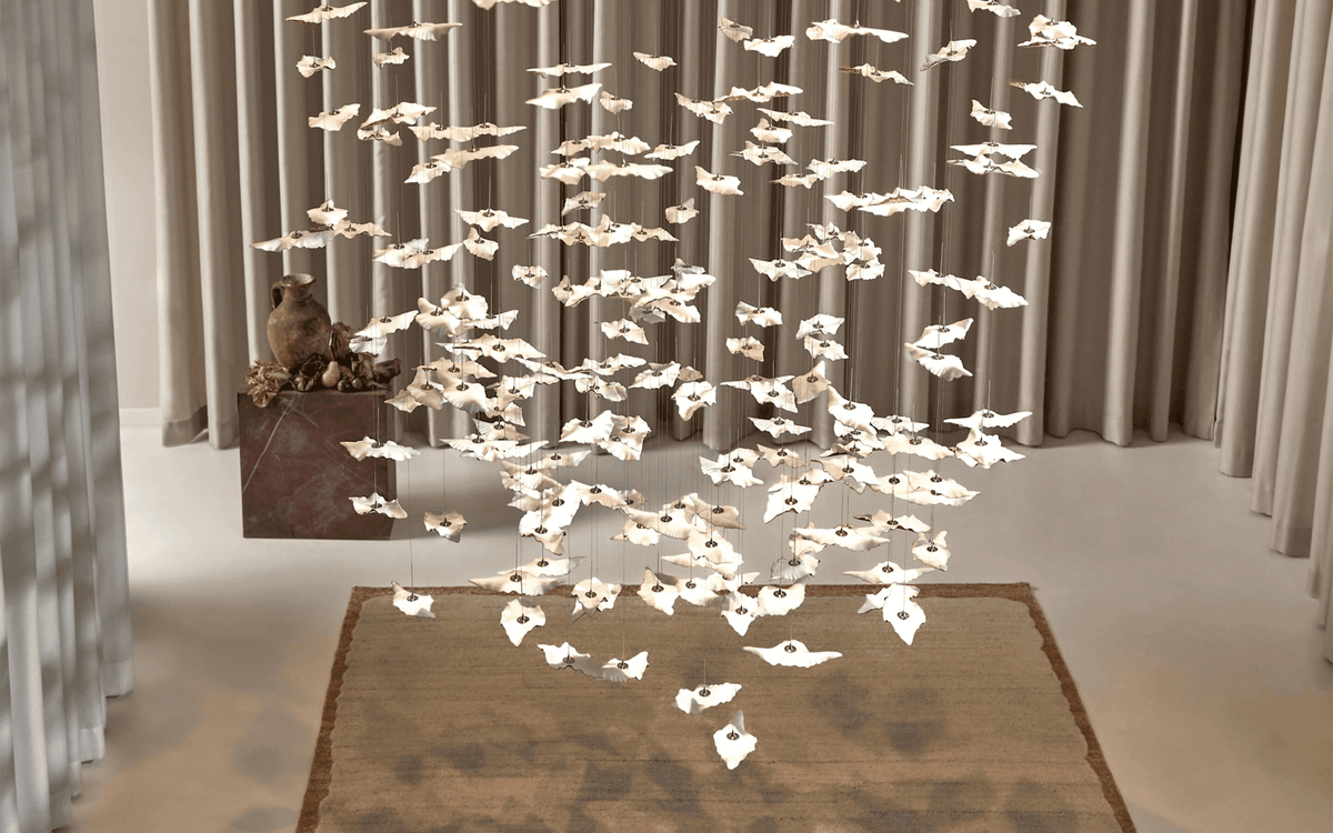 Leaf Twisted Sculptural Customize Chandelier - Zelno Lighting