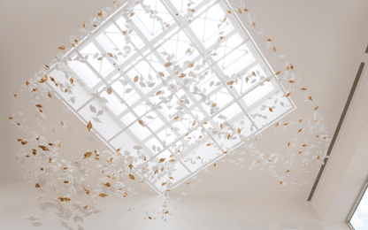 Leaf Twisted Sculptural Customize Chandelier - Zelno Lighting