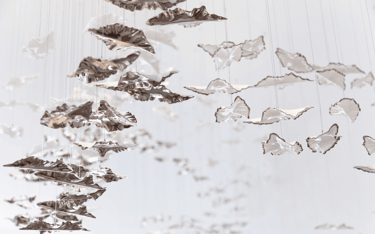 Leaf Twisted Sculptural Customize Chandelier - Zelno Lighting