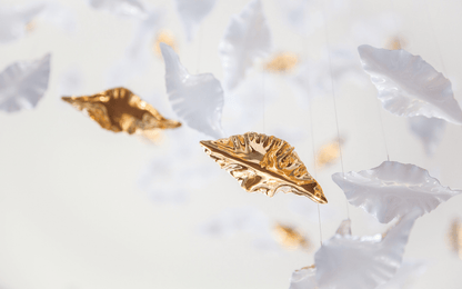 Leaf Twisted Sculptural Customize Chandelier - Zelno Lighting