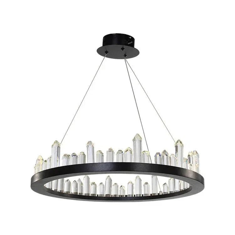 Leti Crystal Round Chandelier - Zelno Lighting