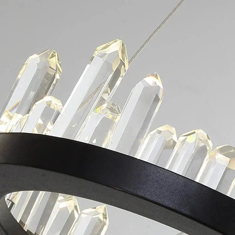 Leti Crystal Round Chandelier - Zelno Lighting