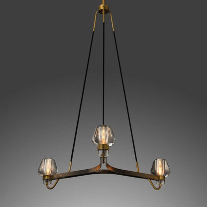 Letitia Crystal Chandelier 3 Light - Zelno Lighting