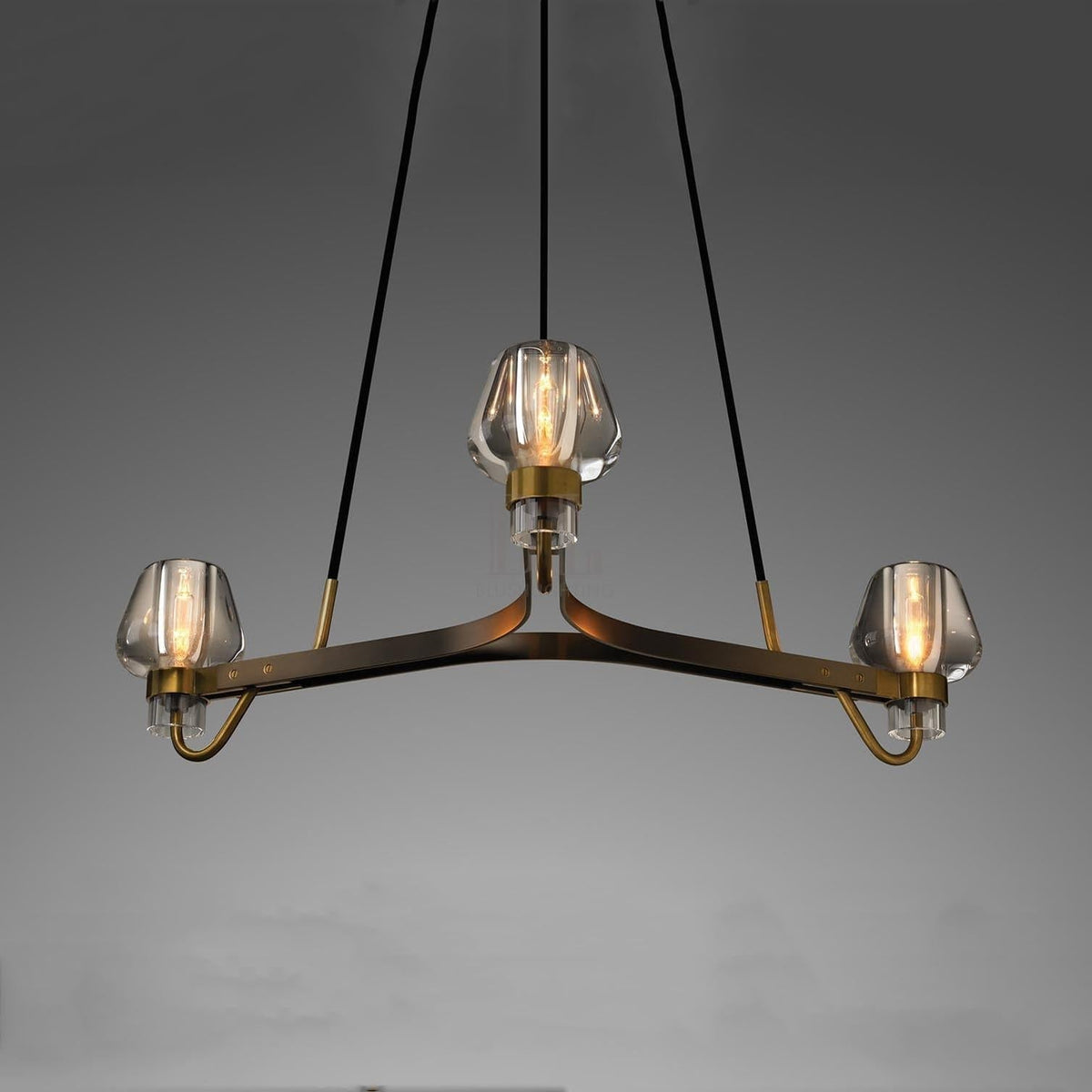 Letitia Crystal Chandelier 3 Light - Zelno Lighting