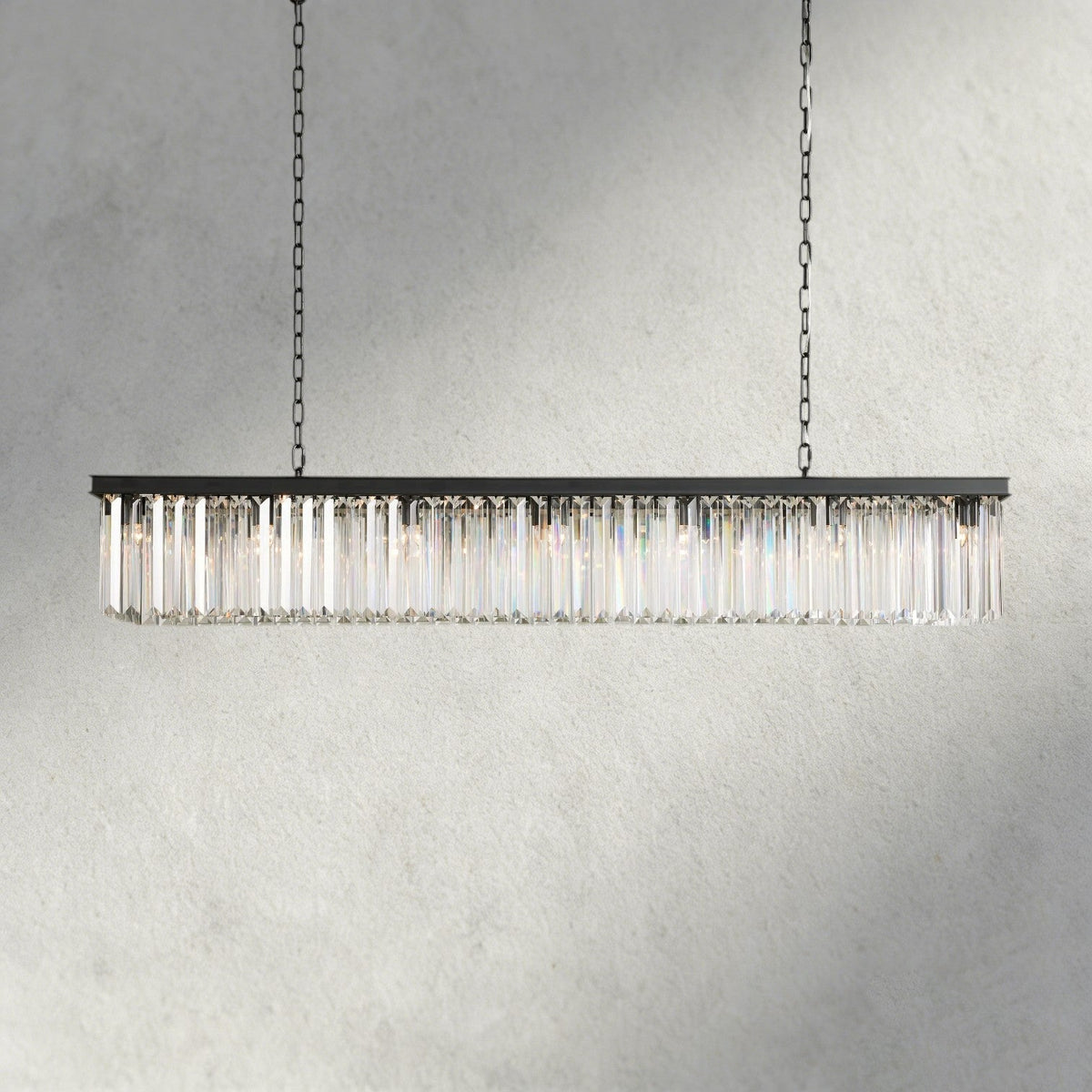 Leyland Rectangular Chandelier 60", 71.5" - Zelno