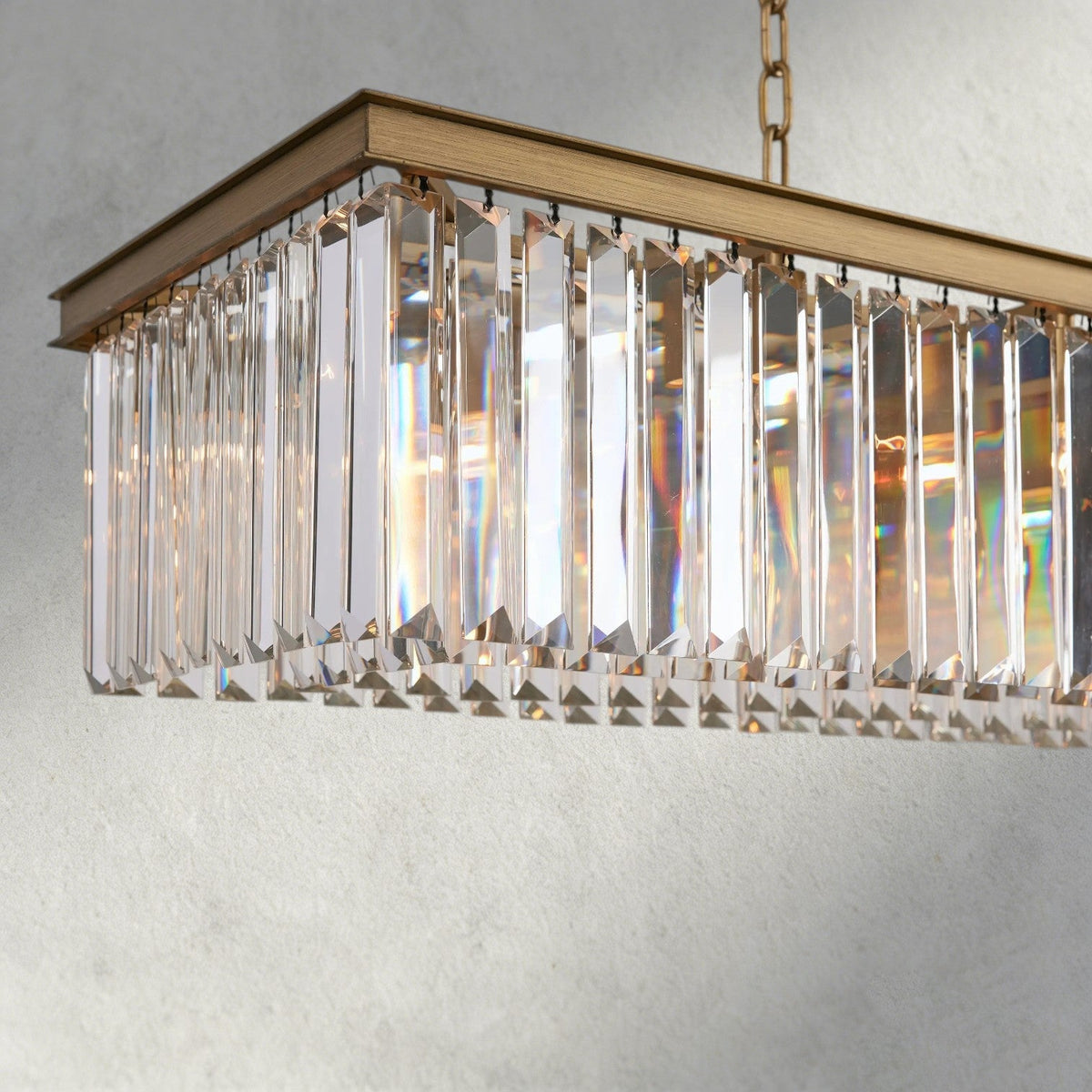 Leyland Rectangular Chandelier 60", 71.5" - Zelno