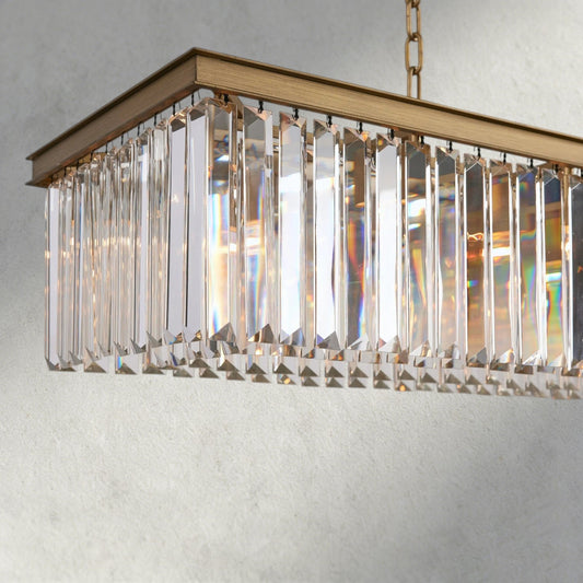 Leyland Rectangular Chandelier 60", 71.5" - Zelno
