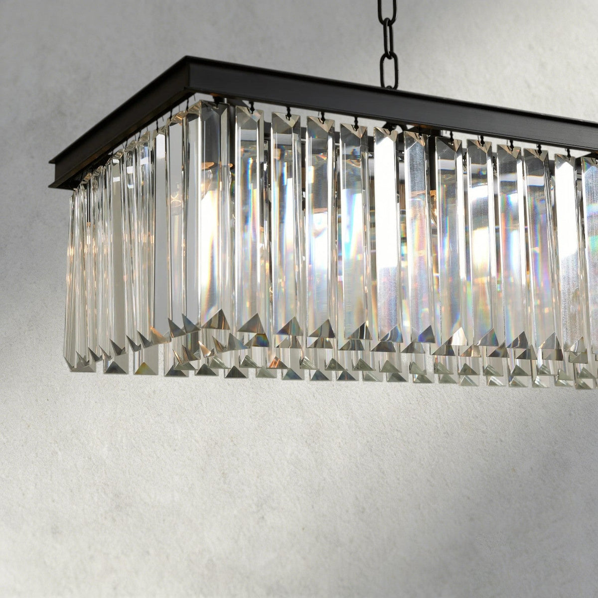 Leyland Rectangular Chandelier 60", 71.5" - Zelno