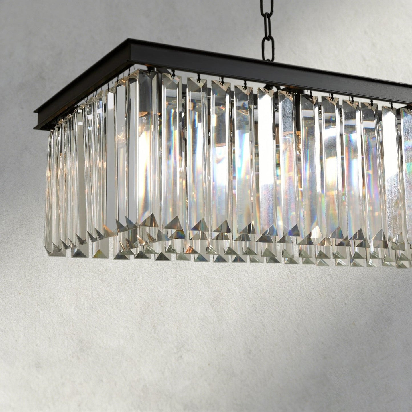 Leyland Rectangular Chandelier 60", 71.5" - Zelno Lighting