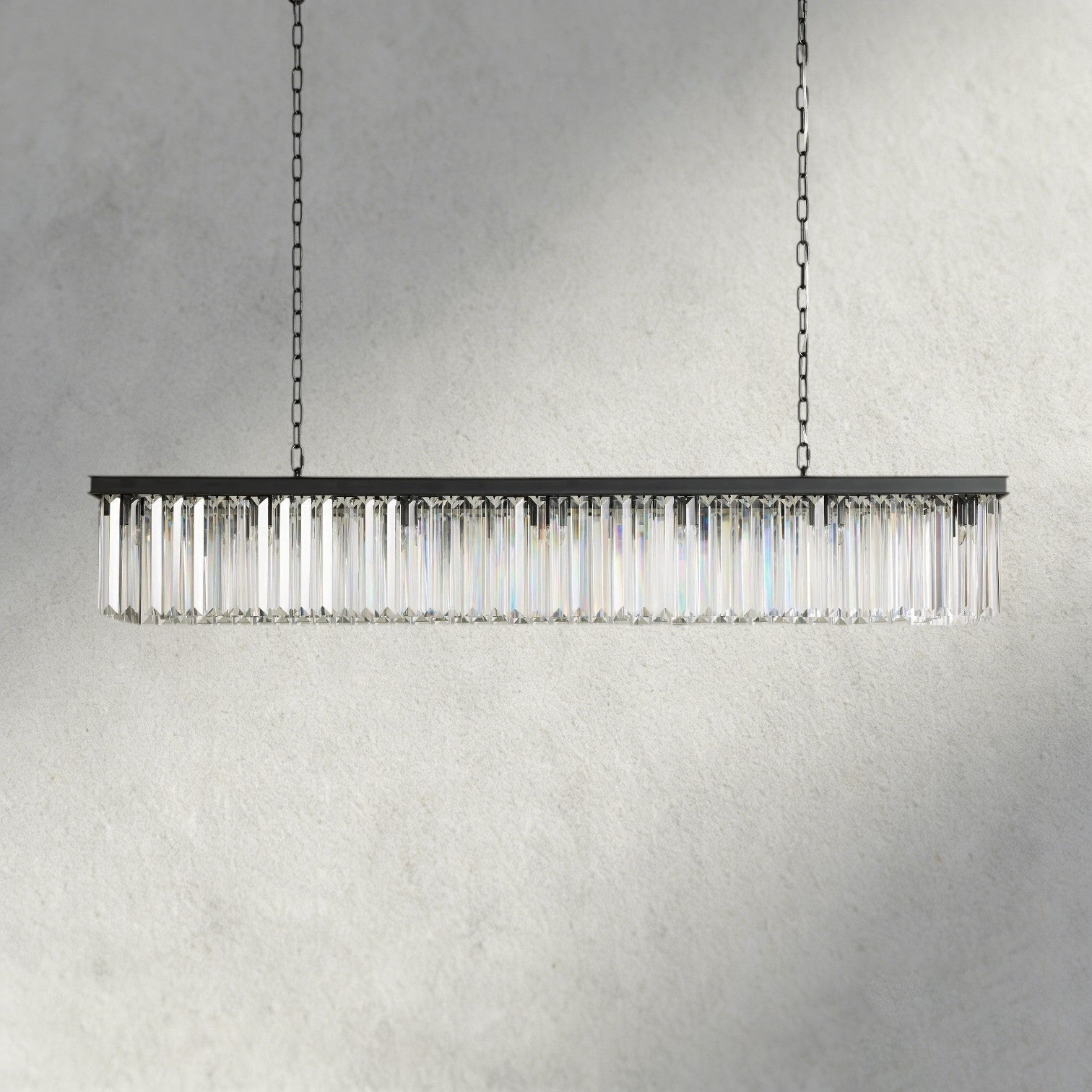 Leyland Rectangular Chandelier 60", 71.5" - Zelno Lighting
