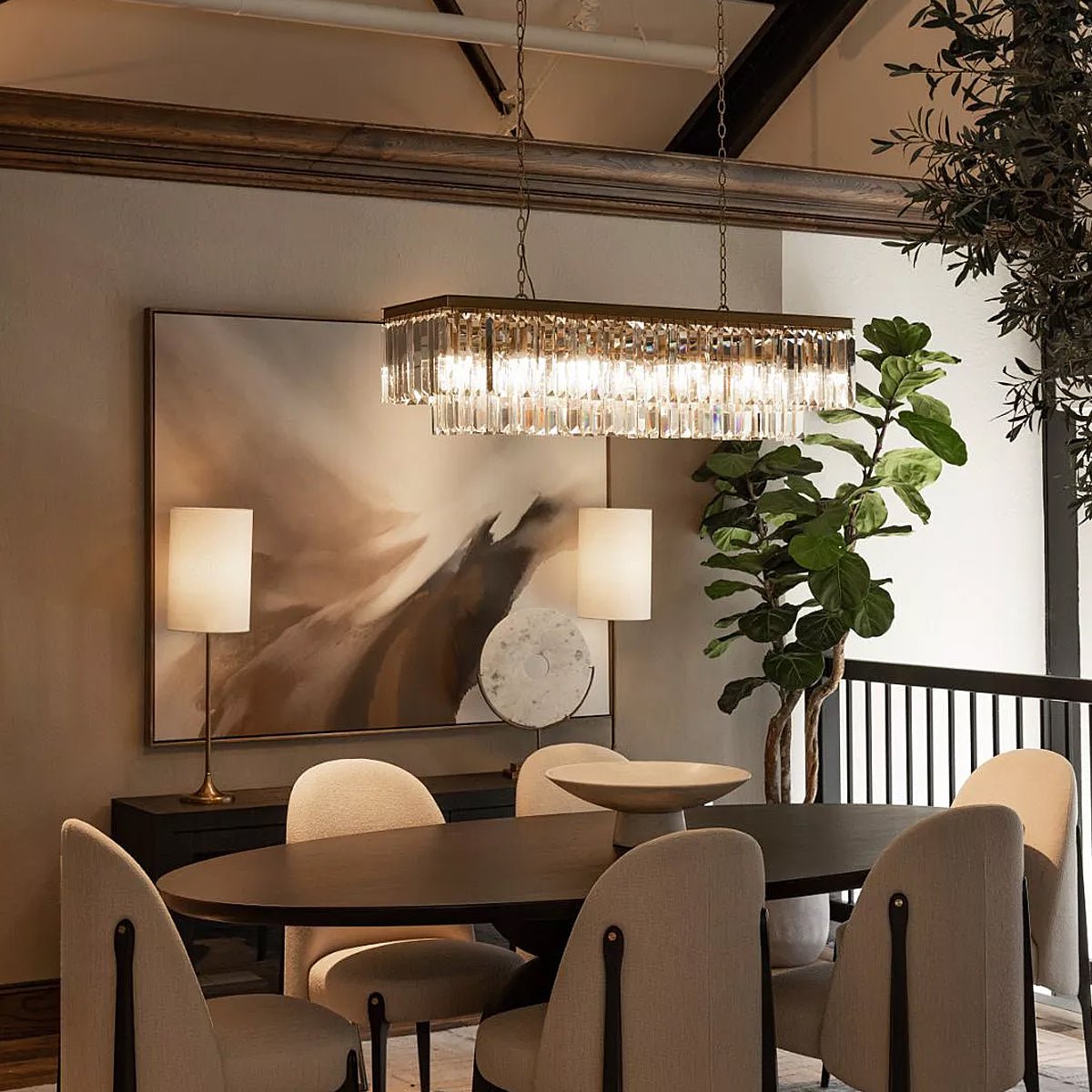Leyland Tiered Rectangular Chandelier - Zelno