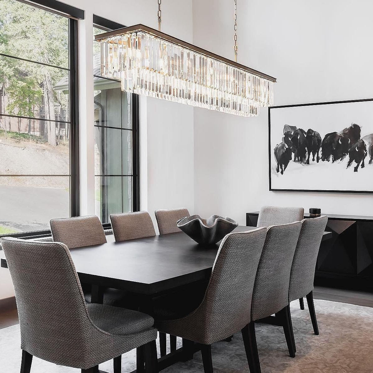 Leyland Tiered Rectangular Chandelier - Zelno