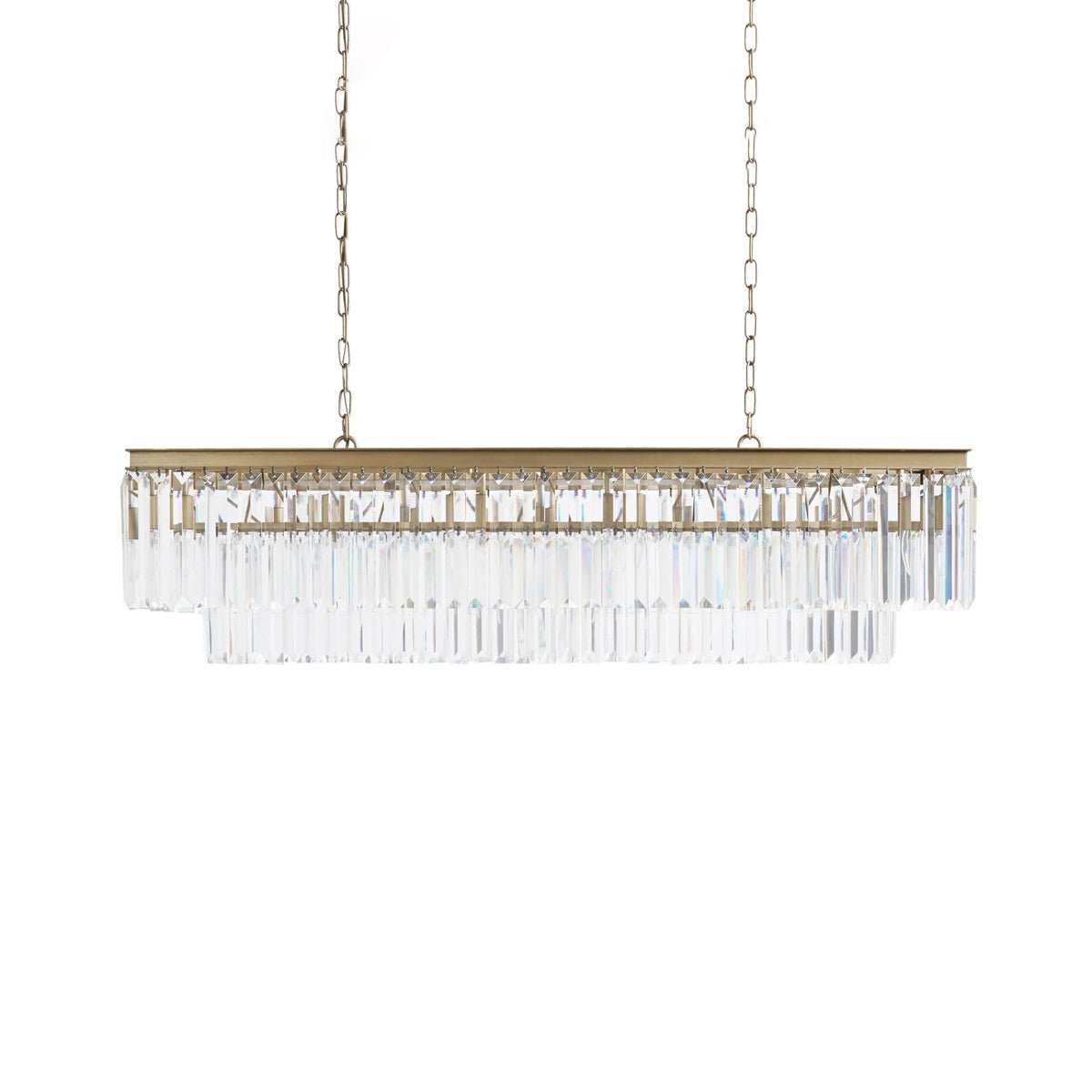 Leyland Tiered Rectangular Chandelier - Zelno