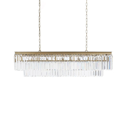 Leyland Tiered Rectangular Chandelier - Zelno