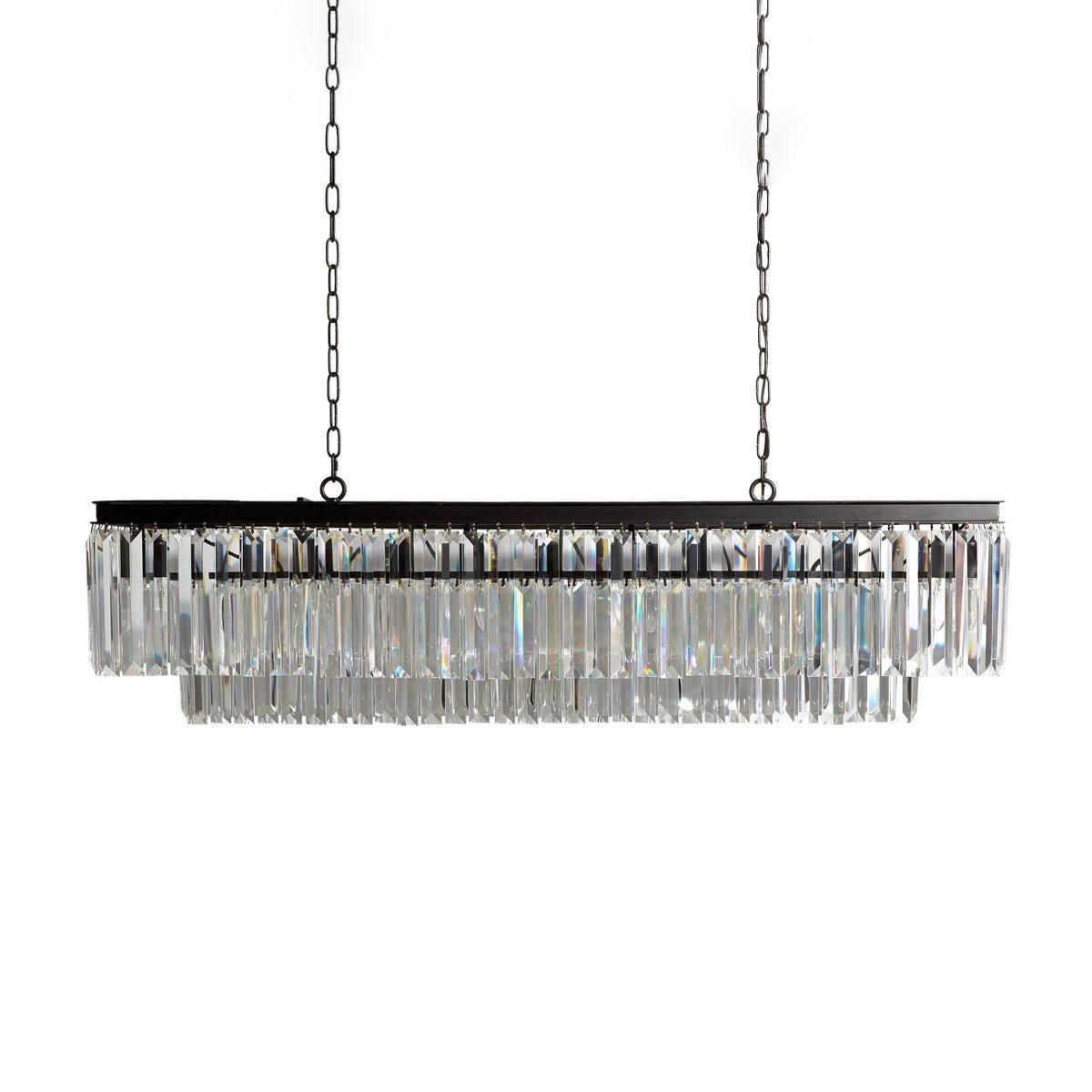 Leyland Tiered Rectangular Chandelier - Zelno