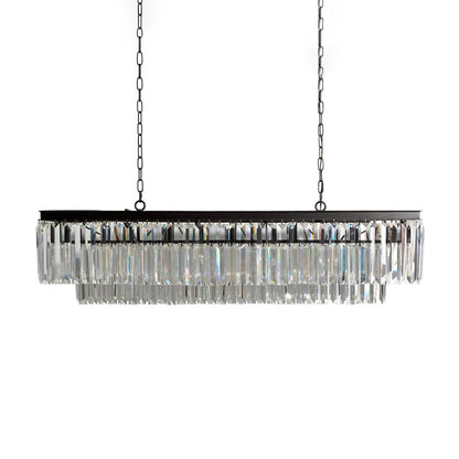 Leyland Tiered Rectangular Chandelier - Zelno