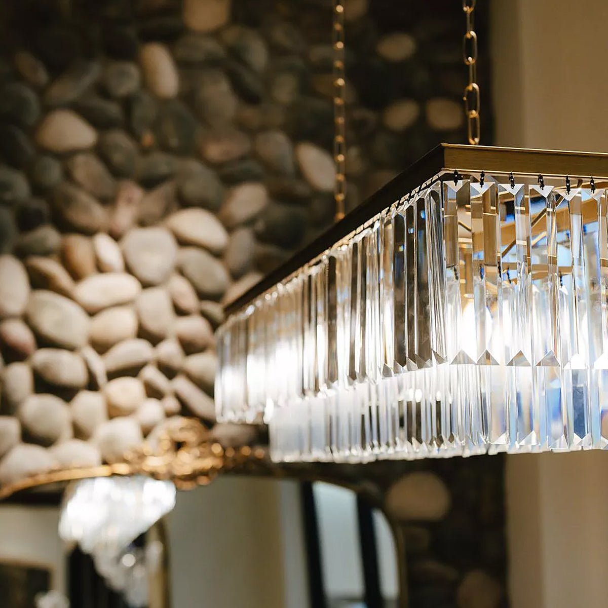 Leyland Tiered Rectangular Chandelier - Zelno