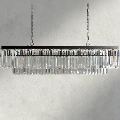 Leyland Tiered Rectangular Chandelier - Zelno