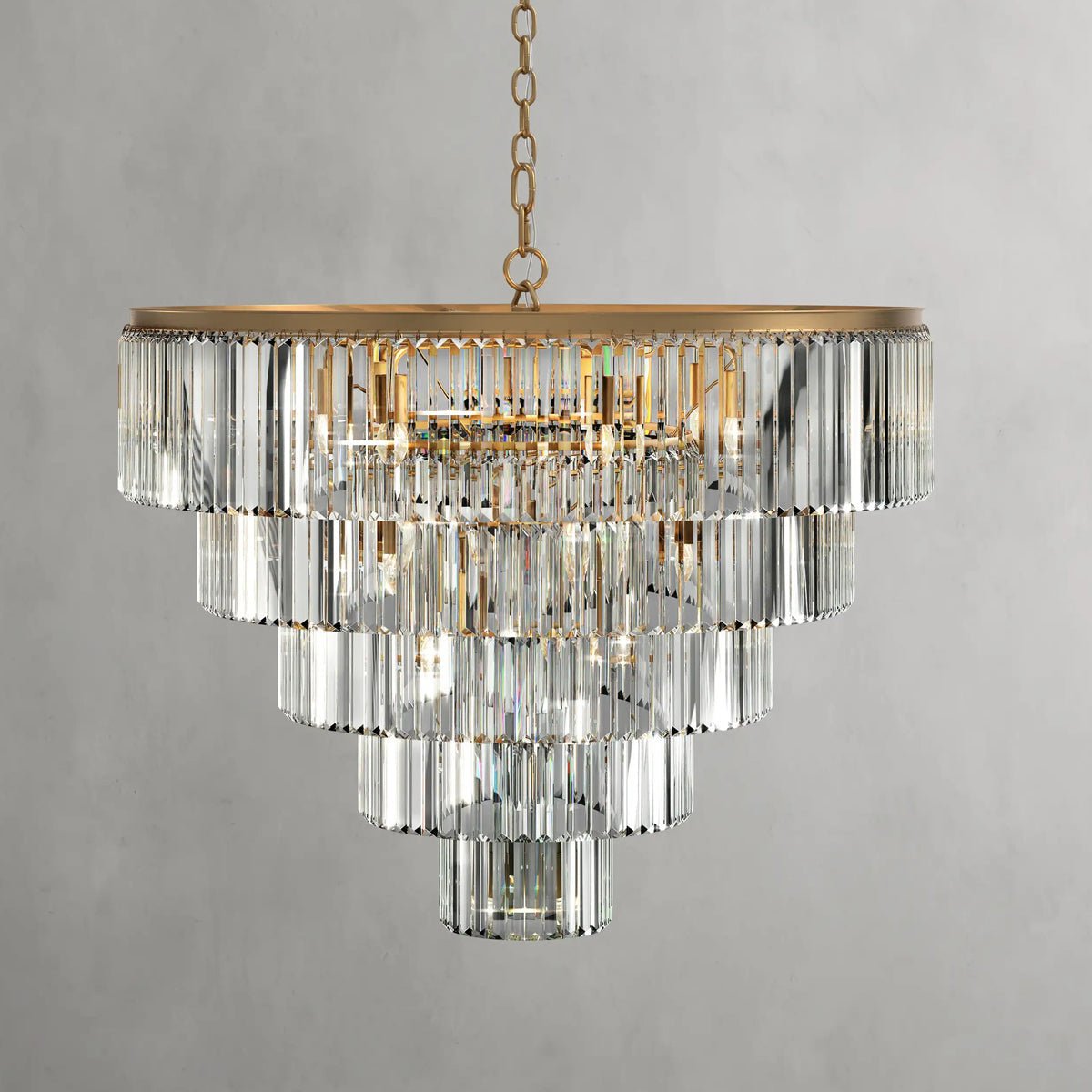 Leyland Tiered Round Chandelier - Zelno