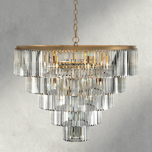 Leyland Tiered Round Chandelier - Zelno