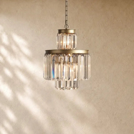 Leylend Tiered Round Chandelier Lighting - Zelno