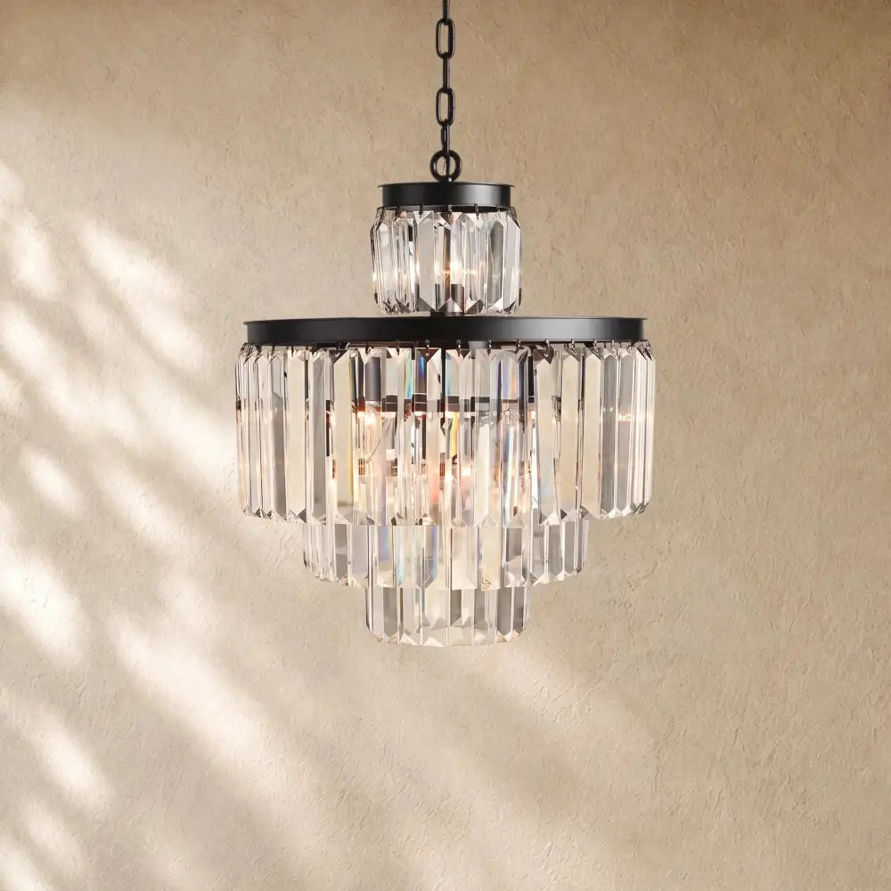 Leylend Tiered Round Chandelier Lighting - Zelno