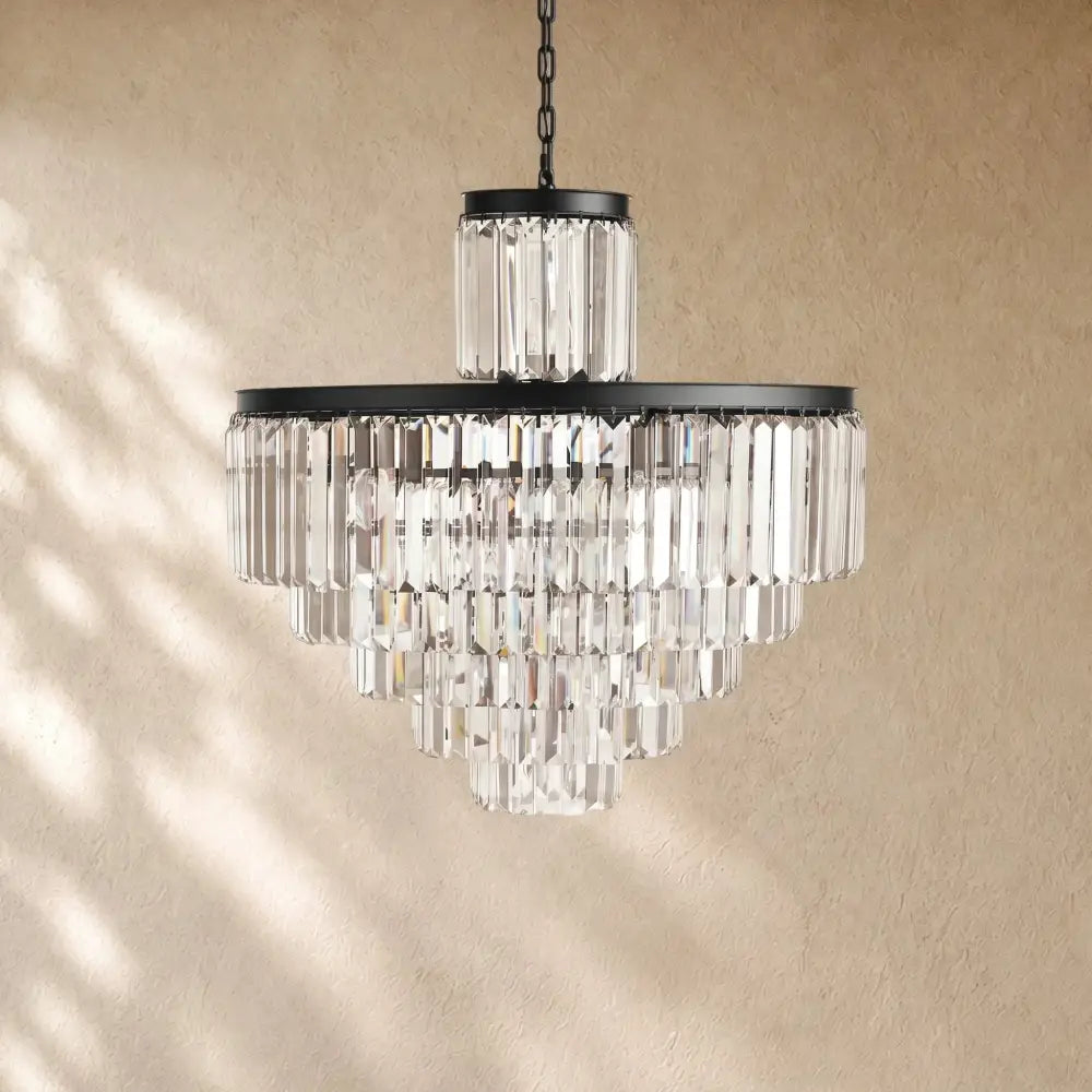 Leylend Tiered Round Chandelier Lighting - Zelno