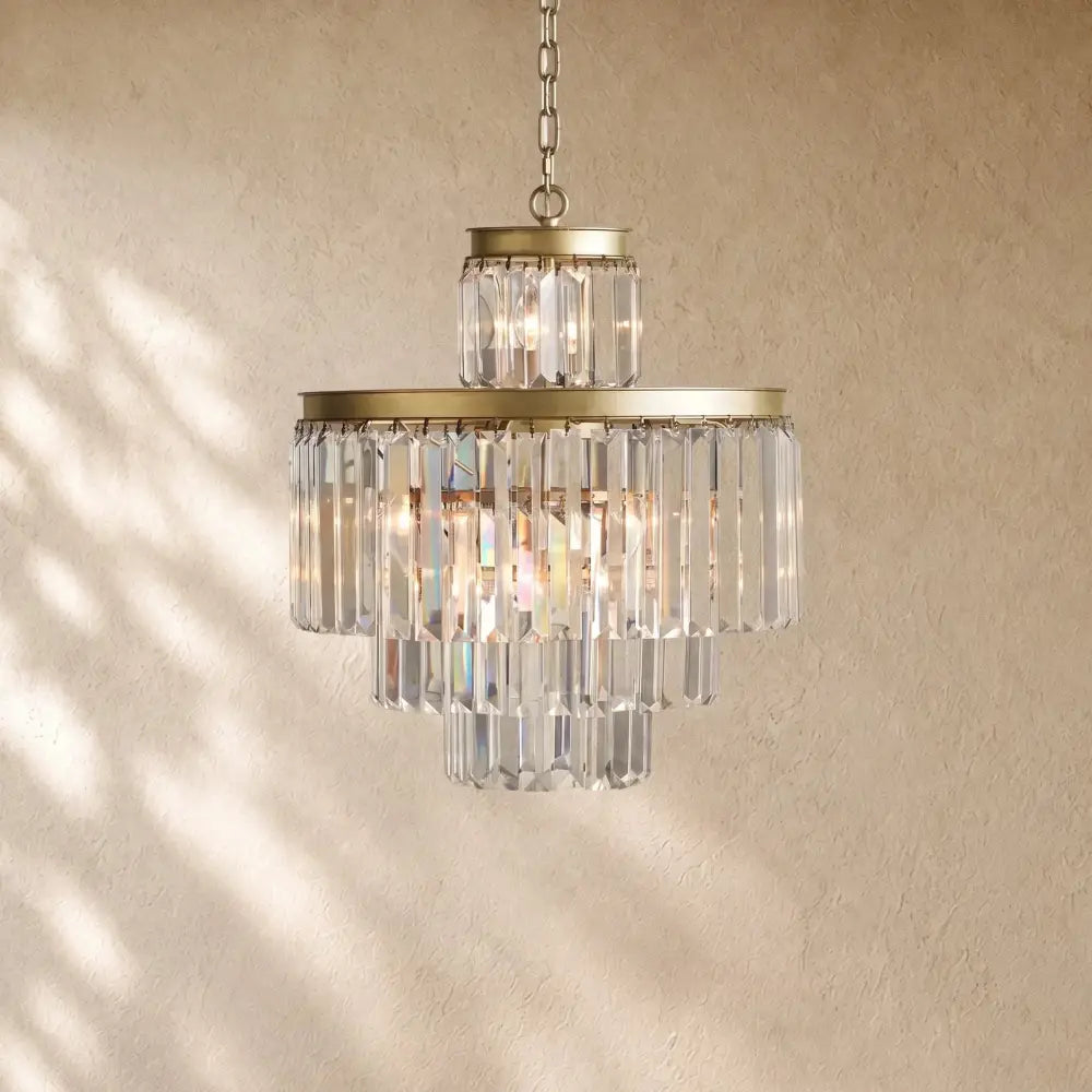 Leylend Tiered Round Chandelier Lighting - Zelno