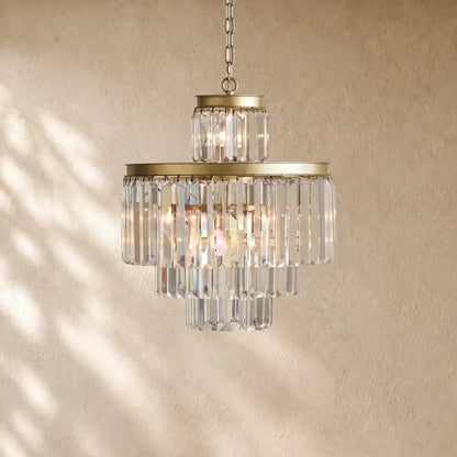 Leylend Tiered Round Chandelier Lighting - Zelno