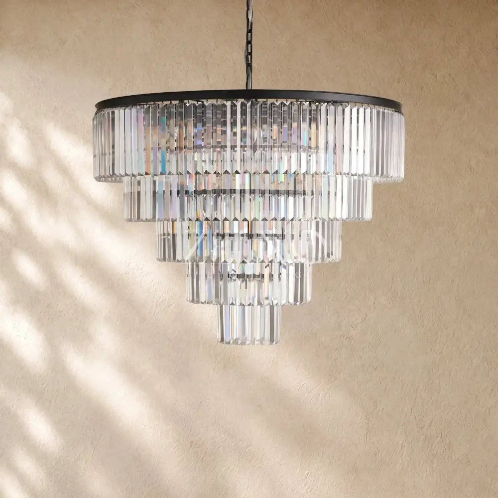 Leylend Tiered Round Chandelier - Zelno