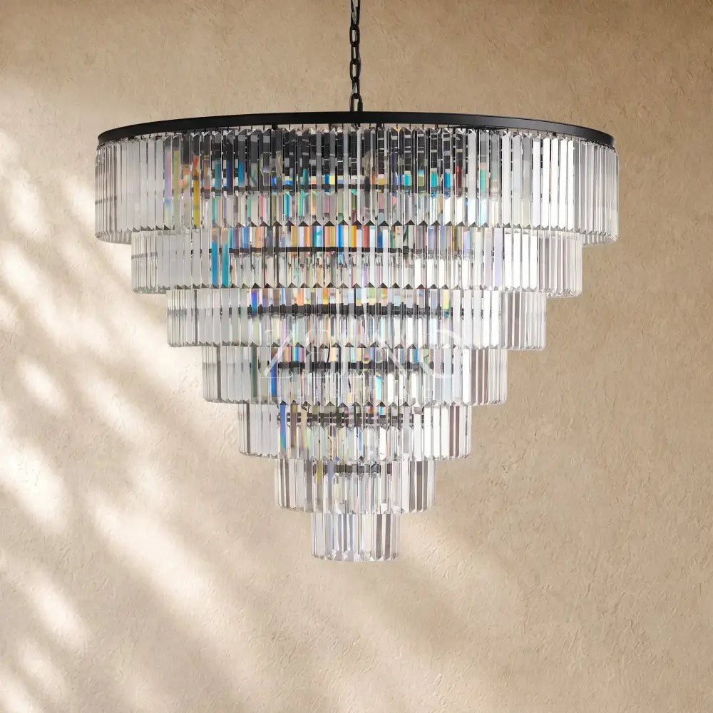 Leylend Tiered Round Chandelier - Zelno