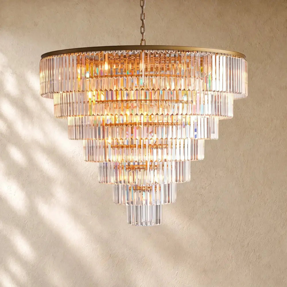Leylend Tiered Round Chandelier - Zelno