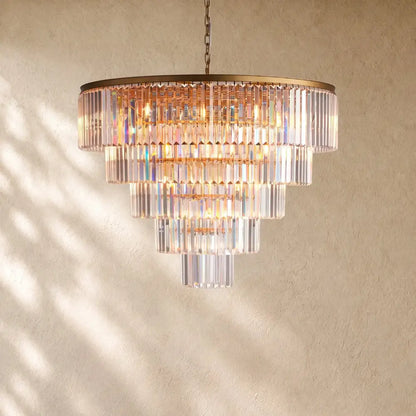 Leylend Tiered Round Chandelier - Zelno