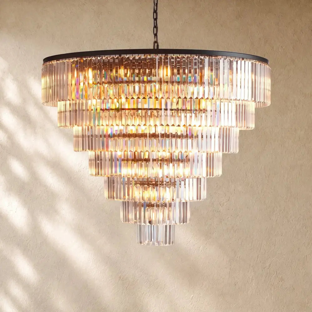Leylend Tiered Round Chandelier - Zelno