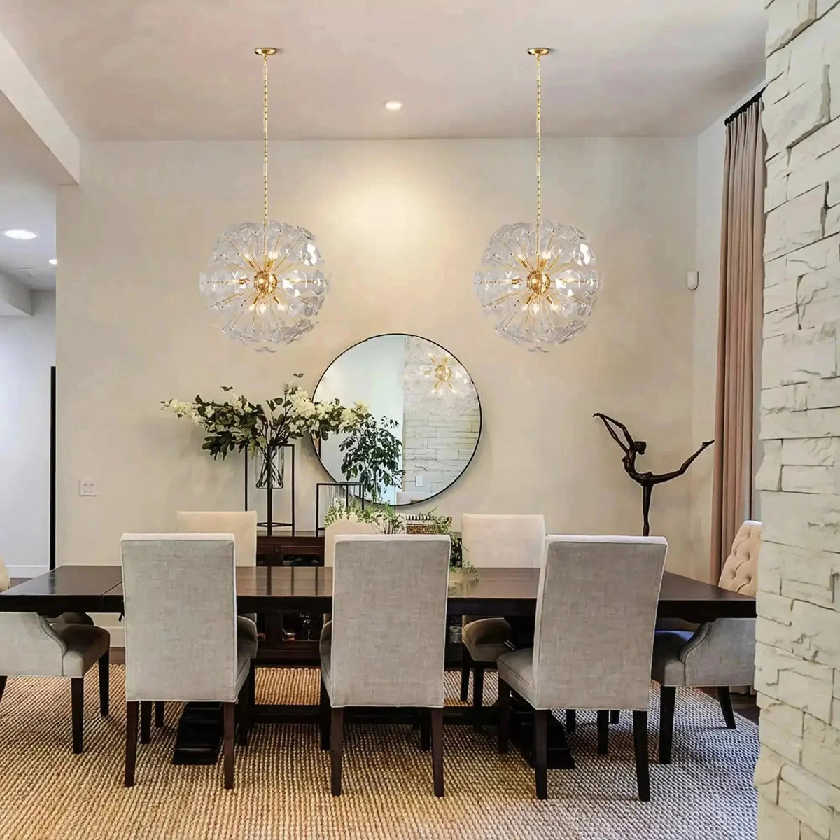 Lily Round Chandelier 8/10/19 Light - Zelno Lighting