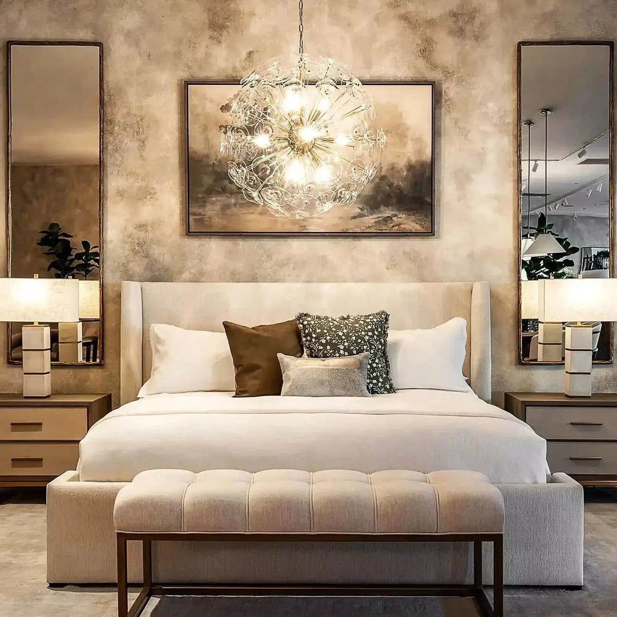 Lily Round Chandelier 8/10/19 Light - Zelno Lighting