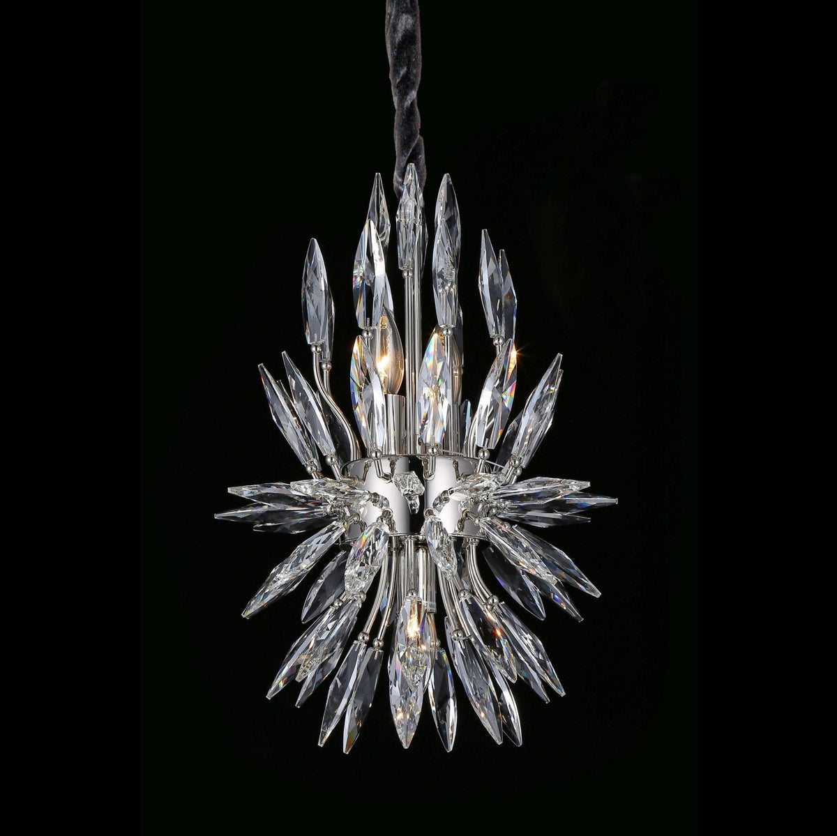 Lily Starburst Crystal Sputnik Chandelier - Zelno Lighting