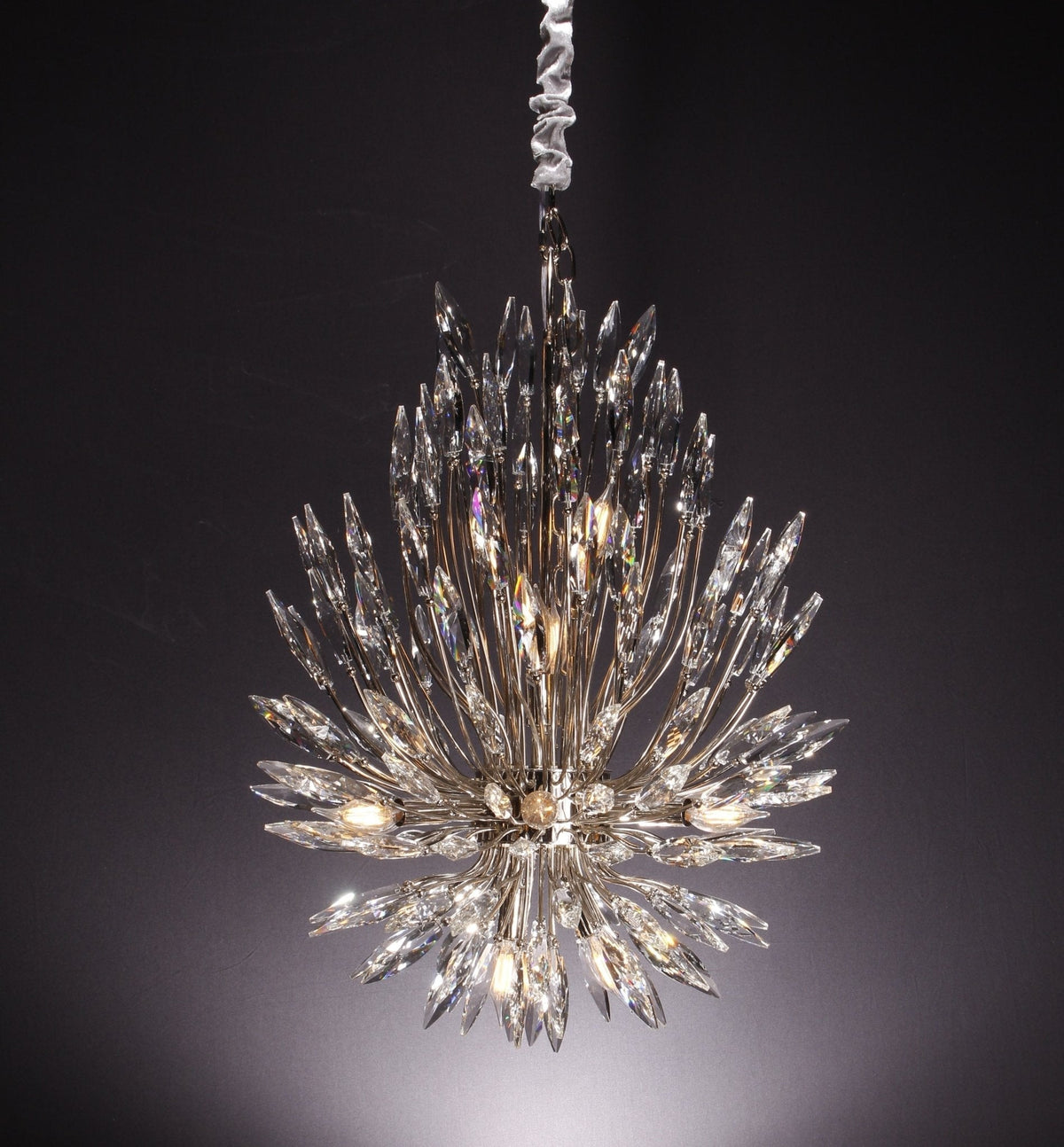 Lily Starburst Crystal Sputnik Chandelier - Zelno Lighting